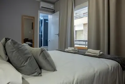 Cama o camas de una habitación en Casa Ollerías