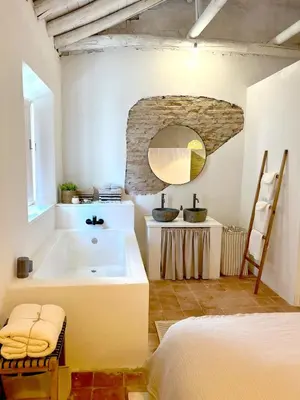 Cama o camas de una habitación en Casa Alamanda Moclin