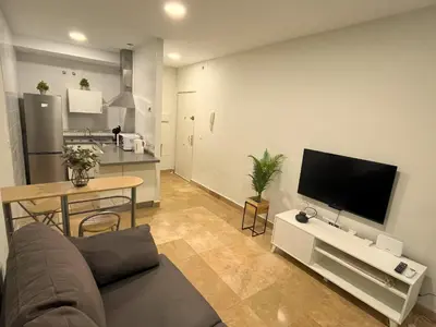 Una cocina o zona de cocina en Loft II Madueño de los Aires parking incluido
