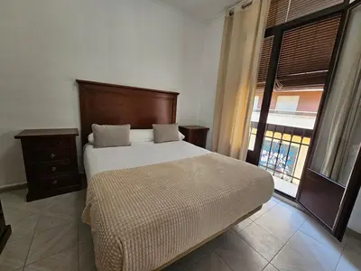 Cama o camas de una habitación en Casa de Valeria