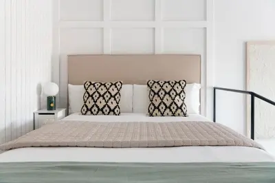 Cama o camas de una habitación en Magno Apartments Plaza San Gil