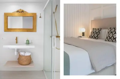 Cama o camas de una habitación en Magno Apartments Plaza San Gil