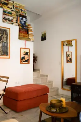 Zona de estar de Hostfy Centro, Bustos Tavera