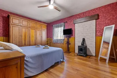 Cama o camas de una habitación en Villa privada, piscina y gym, a 20 min de Málaga
