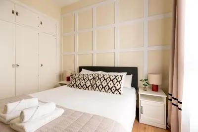 Cama o camas de una habitación en Veoapartment Almirante Espinosa