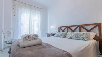 Cama o camas de una habitación en Vive Córdoba Apartamento junto a Estación y Centro