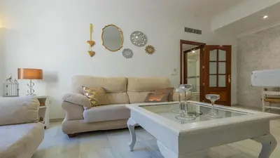 Zona de estar de Vive Córdoba Apartamento junto a Estación y Centro