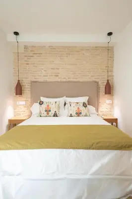 Cama o camas de una habitación en Los Patios de Feria - Flamenco