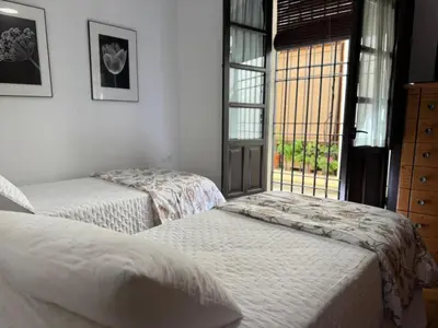 Cama o camas de una habitación en Apartamento Plaza De La Corredera