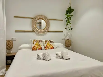 Cama o camas de una habitación en Geysotur Centro Córdoba