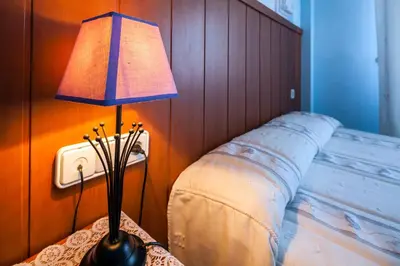 Cama o camas de una habitación en Hotel Restaurante Los Molinos