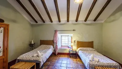 Cama o camas de una habitación en Cortijo Alonso Archidona by Ruralidays