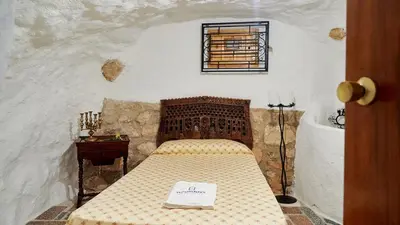Cama o camas de una habitación en Casa El Parral Bedmar by Ruralidays