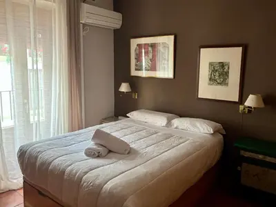 Cama o camas de una habitación en Casa Caldereros