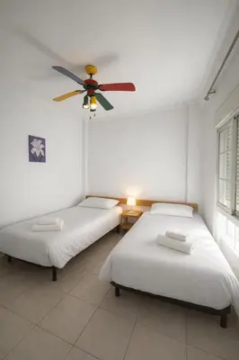 Cama o camas de una habitación en Apartamento El Indiano