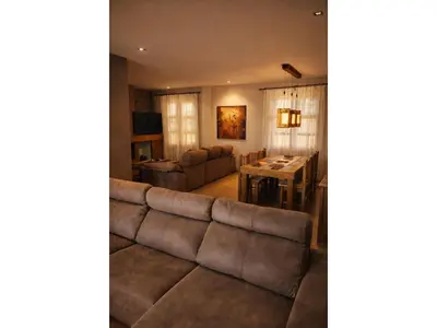 Zona de estar de Chalet in Rivero de Posadas with Pool