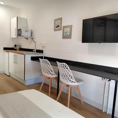 Una cocina o zona de cocina en Visitar La Campana