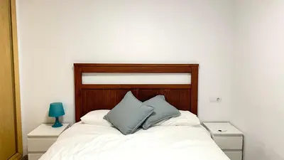 Cama o camas de una habitación en Apartamento en la Axarquía