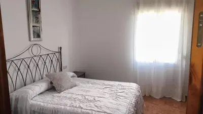 Cama o camas de una habitación en Apartamento en Cazalla de la Sierra