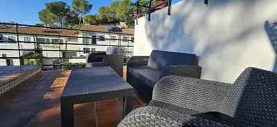 Zona de estar de La Senda del Lago