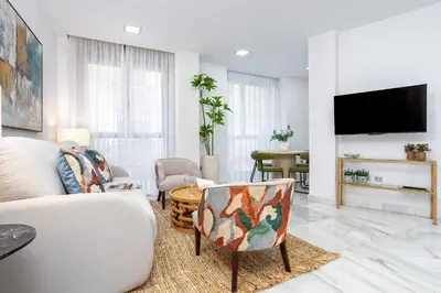 Una televisión o centro de entretenimiento en Genteel Home Uceda Córdoba