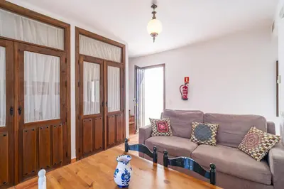 Zona de estar de Cubo's Casa Rural La Camorra Cortijo el Puntal
