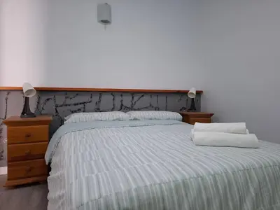 Cama o camas de una habitación en Casita La Biznaga II
