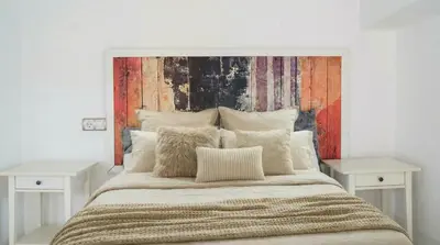Cama o camas de una habitación en NEW! Huge & Sunny 2BR Duplex 10' Setas
