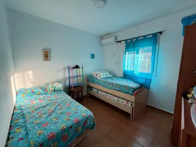 Cama o camas de una habitación en Jaén Interior El Lentisquillo