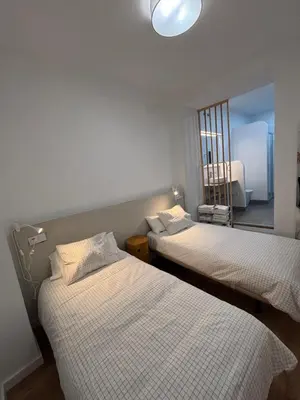 Cama o camas de una habitación en Cuatro Cantillos