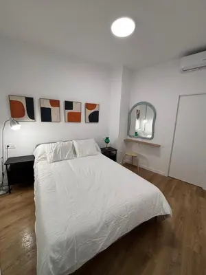 Cama o camas de una habitación en Cuatro Cantillos