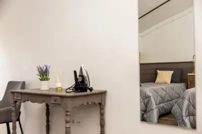 Zona de estar de Casa el Cobijo Baeza en Casco histórico-WI FI gratuito