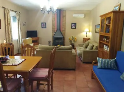 Zona de estar de Casa en la sierra a 15 minutos de Cordoba