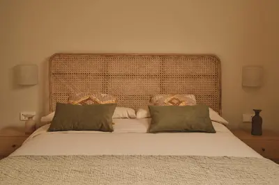 Cama o camas de una habitación en Chozuela Casa de Viajeros