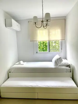 Cama o camas de una habitación en Miraflores Park