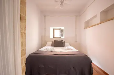 Cama o camas de una habitación en Patio del Conde