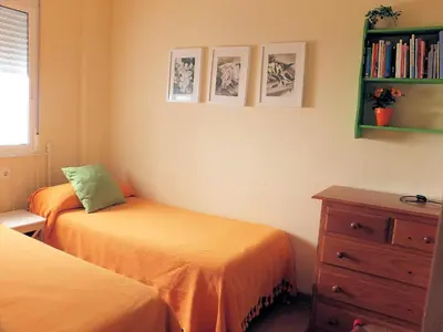 Cama o camas de una habitación en Calle Verde, 2 D, Climatizado total