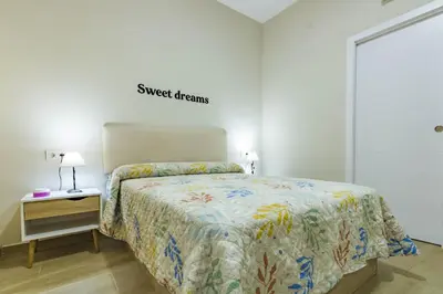 Cama o camas de una habitación en Esencia de Cordoba. Loft Deluxe