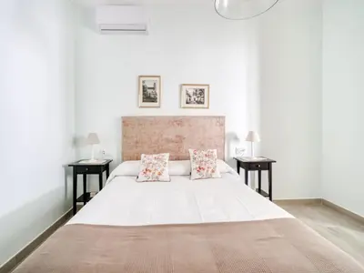 Cama o camas de una habitación en Holiday Home in La Campana with Roofed Terrace