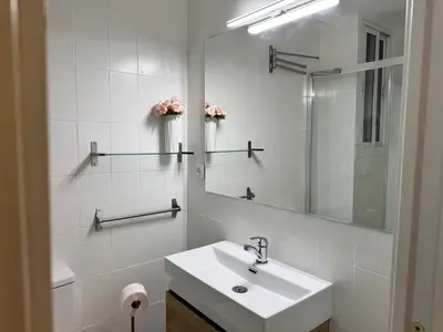 Un baño de Apartamento El Alma de Santa Marina