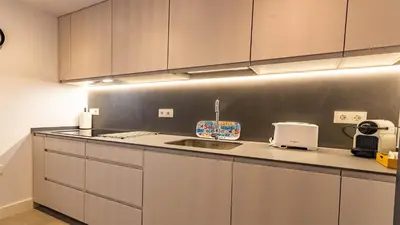 Una cocina o zona de cocina en Apartamentos Medina Suites Cordoba