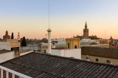 Vista general de Sevilla o vista desde el apartamento
