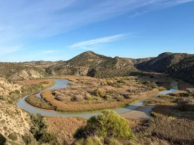 Paisaje cerca de este albergue