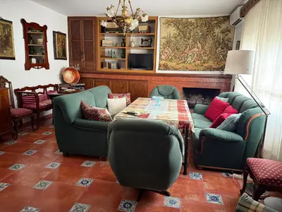 Zona de estar de La Casa de La Granja