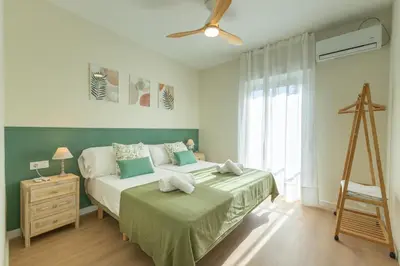 Cama o camas de una habitación en Bustos Tavera Central Suite