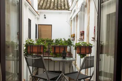 Plano de Casa Turística Patio Cordobés - Parking privado en la Judería
