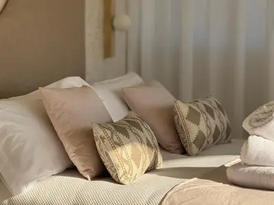 Cama o camas de una habitación en Apartamentos Las Mereras