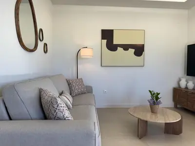 Zona de estar de Apartamentos Las Mereras