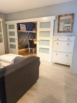 Cama o camas de una habitación en La casa de Marta