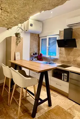 Una cocina o zona de cocina en Casa Cueva Transmina 10
